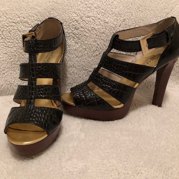 Michael Kors Shoes - MICHAEL KORS black textured silhouettes